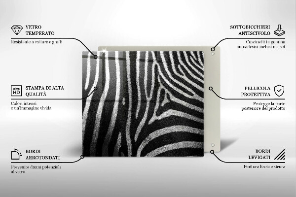 Deska kuchenna Paski zebra