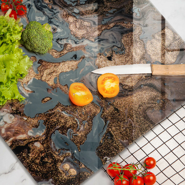 Deska kuchenna Złota struktura skały