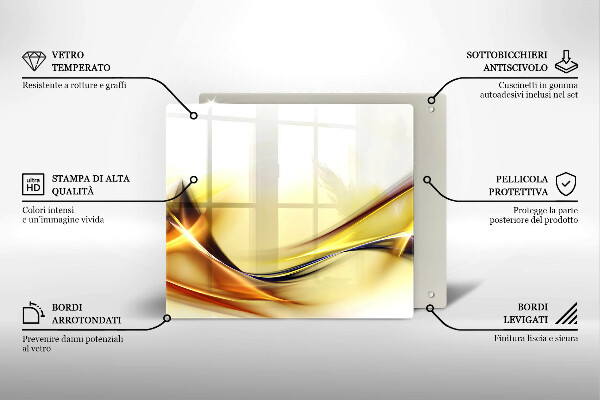 Deska kuchenna Abstrakcja linie światła