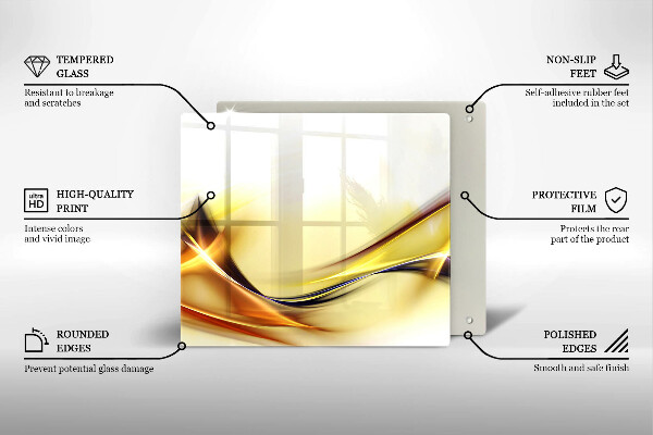 Deska kuchenna Abstrakcja linie światła