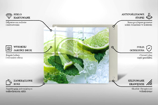 Deska kuchenna Limonka mięta i lód