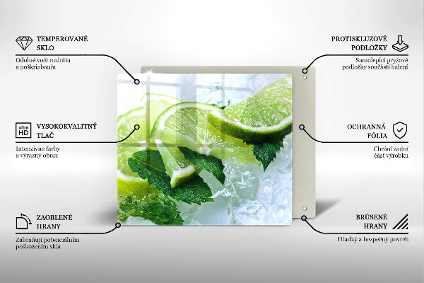 Deska kuchenna Limonka mięta i lód