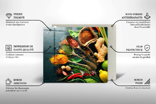 Deska kuchenna Kuchenne przyprawy łyżki