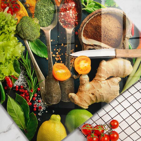 Deska kuchenna Kuchenne przyprawy łyżki