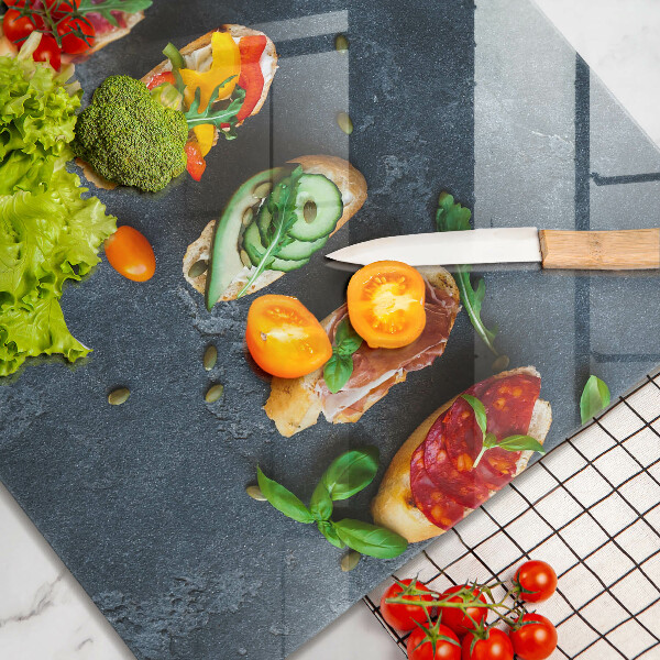 Deska kuchenna Kolorowe kanapki