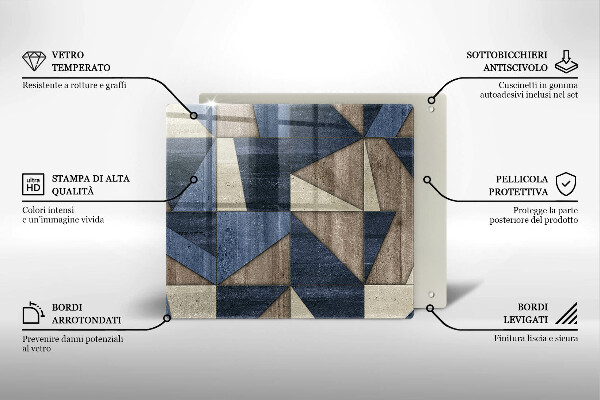 Deska kuchenna Abstrakcja geometryczna