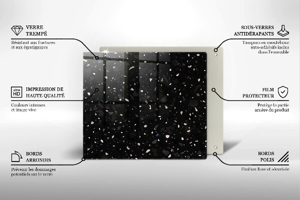 Deska kuchenna Ciemny kamień gres