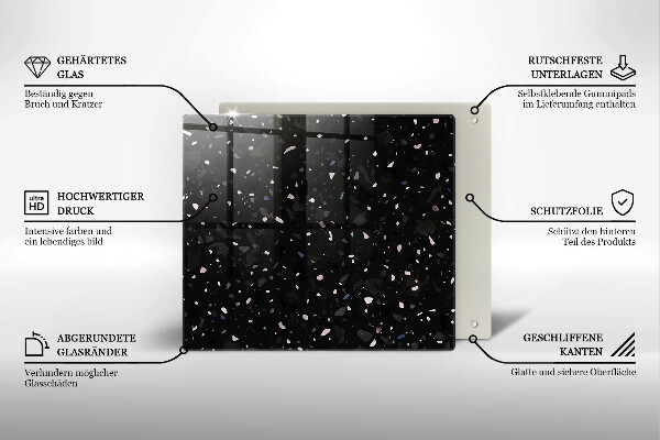 Deska kuchenna Ciemny kamień gres