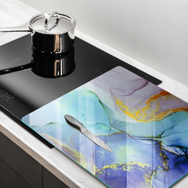 Deska kuchenna Pęknięty kamień złoto