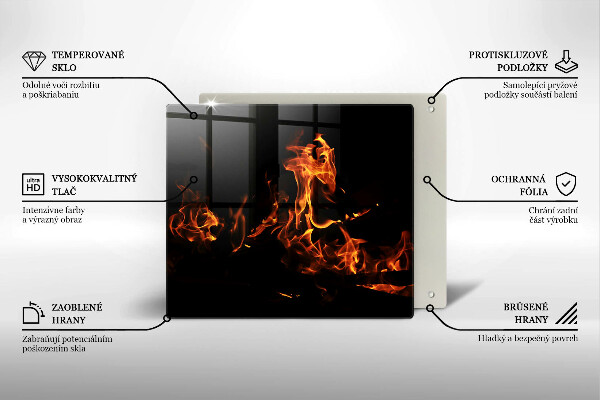 Deska do krojenia Ogień żywy płomień