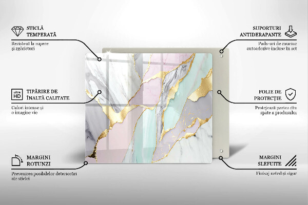 Deska kuchenna Pastelowy marmur