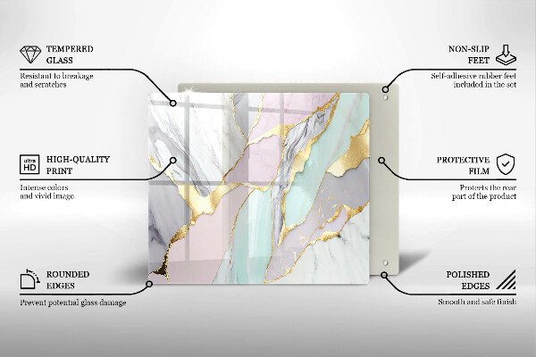 Deska kuchenna Pastelowy marmur