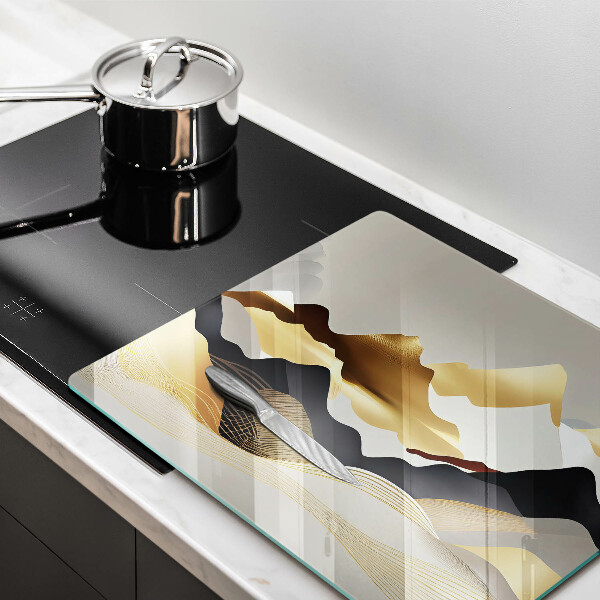 Deska kuchenna Abstrakcja złote góry