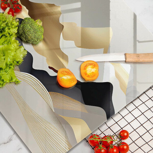 Deska kuchenna Abstrakcja złote góry