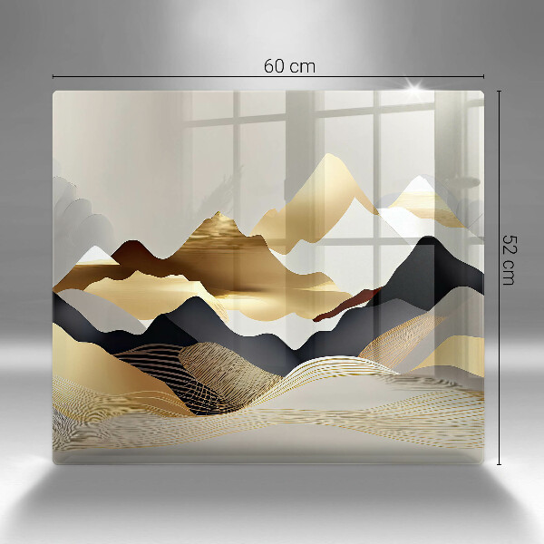 Deska kuchenna Abstrakcja złote góry