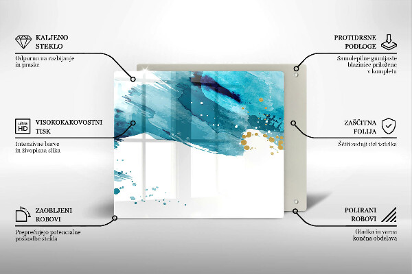 Deska kuchenna Niebieskie plamy