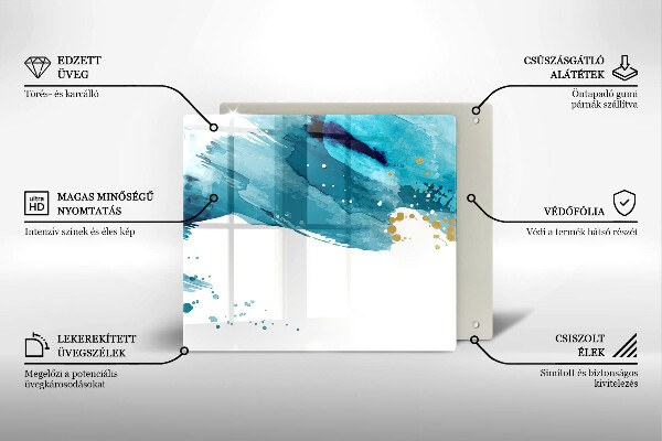 Deska kuchenna Niebieskie plamy