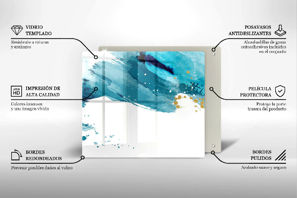 Deska kuchenna Niebieskie plamy