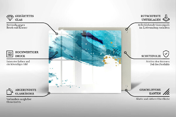 Deska kuchenna Niebieskie plamy