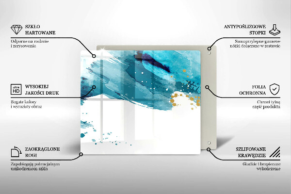 Deska kuchenna Niebieskie plamy