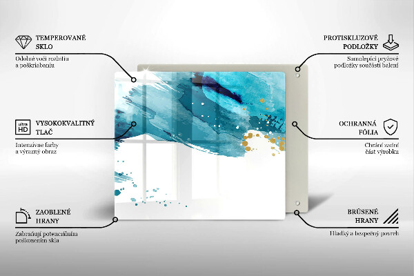 Deska kuchenna Niebieskie plamy