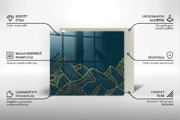 Deska kuchenna Abstrakcyjne góry