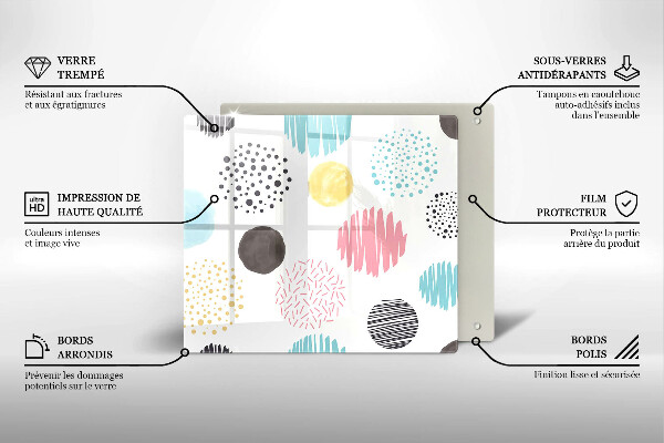 Deska kuchenna Malowane kształty