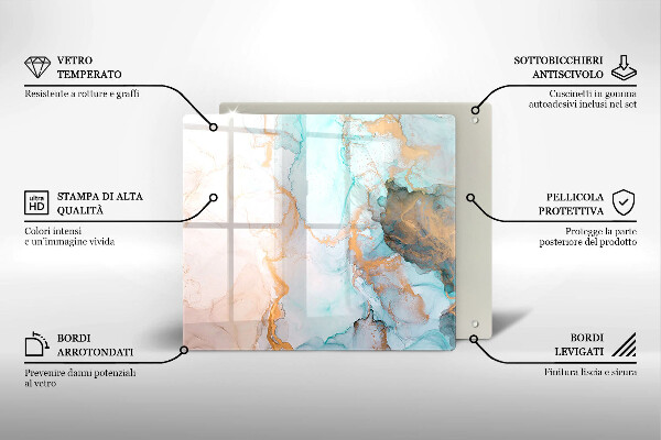 Deska kuchenna Abstrakcja marmur