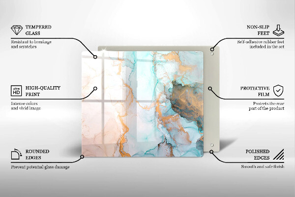 Deska kuchenna Abstrakcja marmur