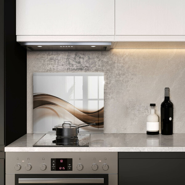 Deska kuchenna Abstrakcja brązowe linie