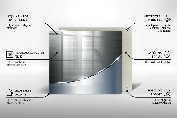 Deska kuchenna Wzór metalowa abstrakcja