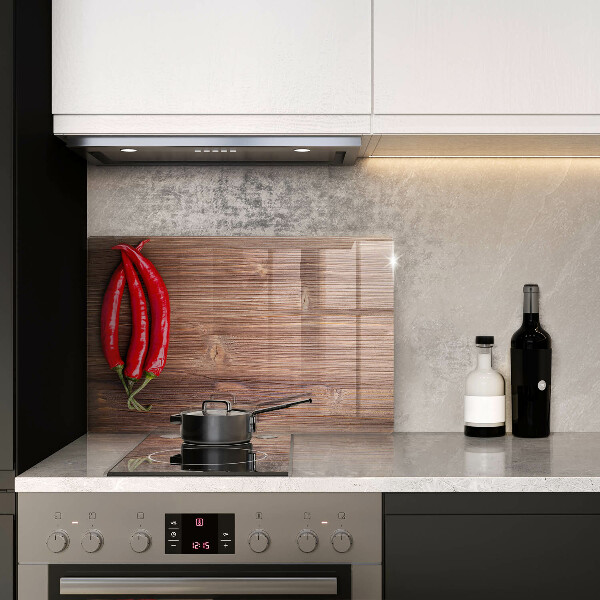 Deska do kuchni Papryki chili na drewnie