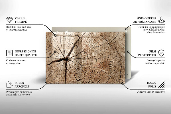 Deska do kuchni Przekrój drzewa
