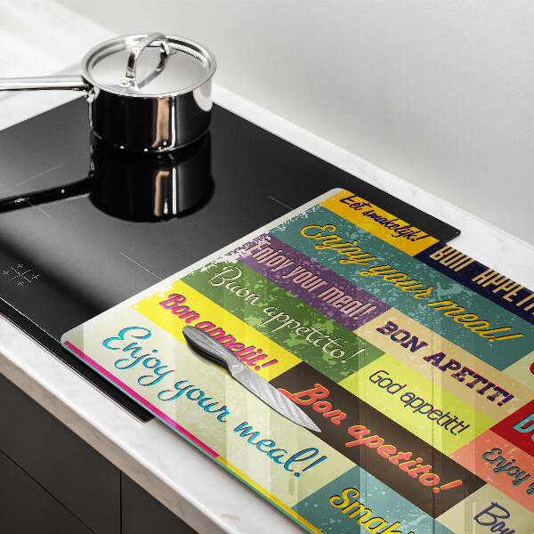 Deska do kuchni Napisy Smacznego języki