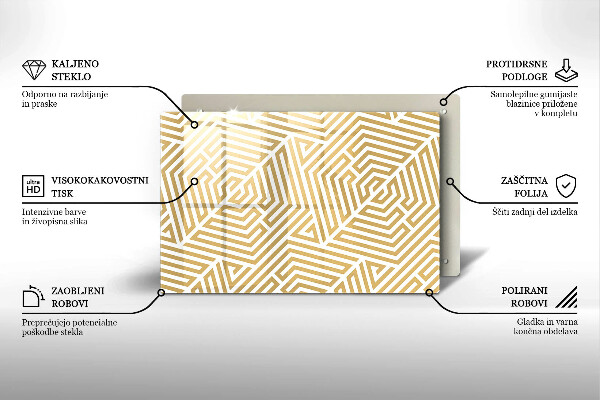 Deska do kuchni Geometryczne linie