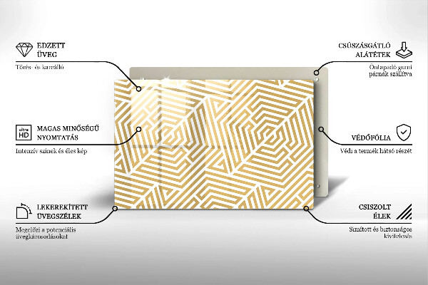 Deska do kuchni Geometryczne linie