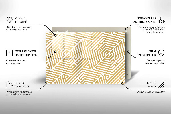 Deska do kuchni Geometryczne linie