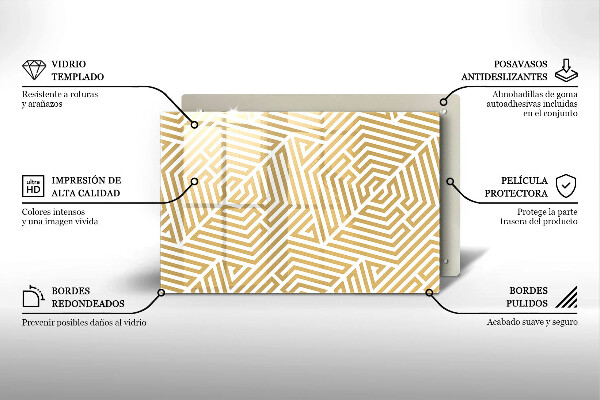 Deska do kuchni Geometryczne linie