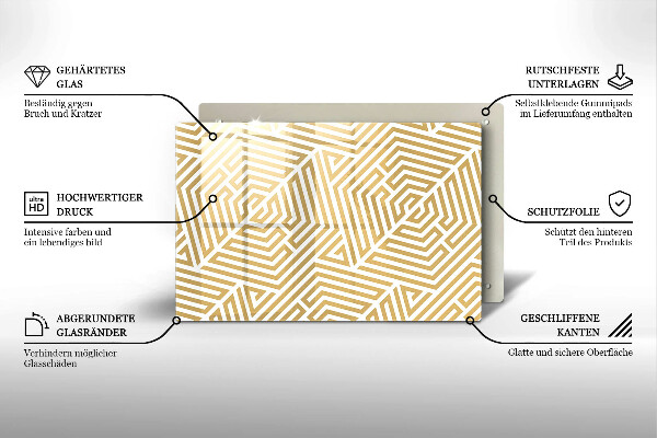 Deska do kuchni Geometryczne linie