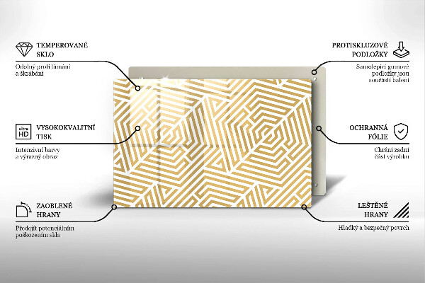Deska do kuchni Geometryczne linie