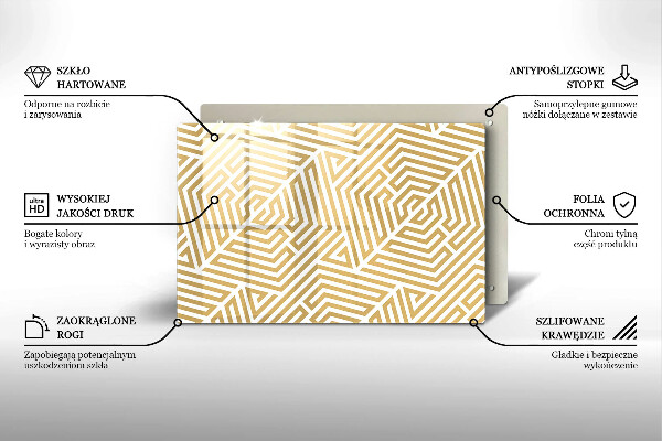 Deska do kuchni Geometryczne linie