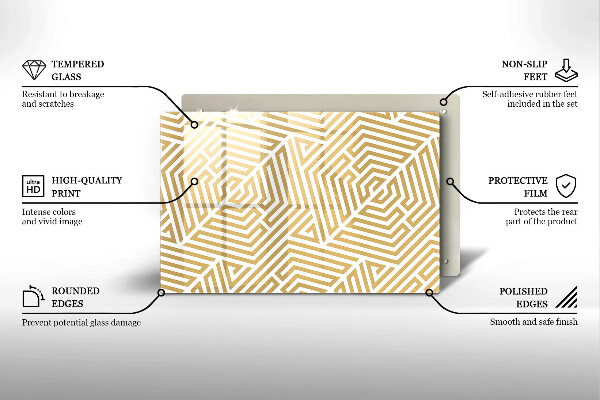 Deska do kuchni Geometryczne linie