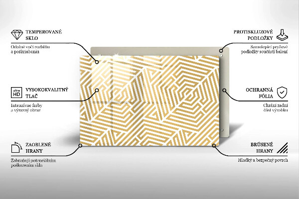 Deska do kuchni Geometryczne linie