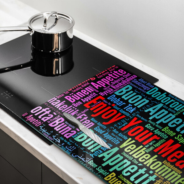 Deska do kuchni Napisy Smacznego języki