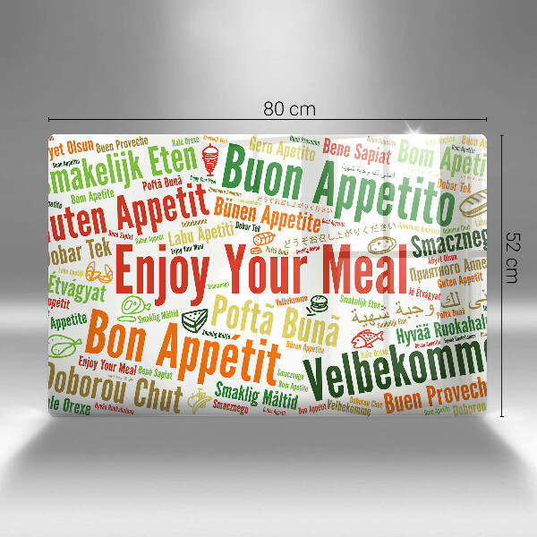 Deska do kuchni Napisy Smacznego języki