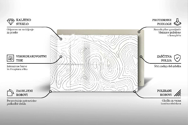 Deska do kuchni Abstrakcja kształty