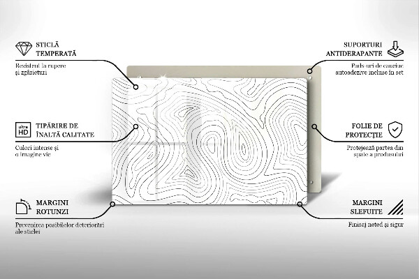 Deska do kuchni Abstrakcja kształty