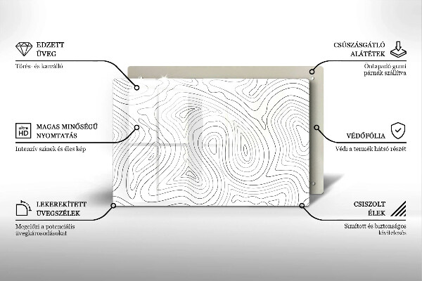 Deska do kuchni Abstrakcja kształty