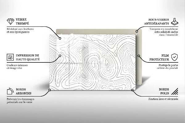 Deska do kuchni Abstrakcja kształty