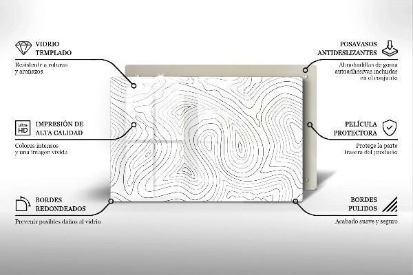 Deska do kuchni Abstrakcja kształty